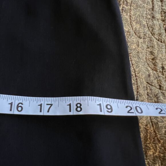 Briggs New York Black maxi skirt slinky knit button front 90s basics goth Lg - Picture 11 of 12